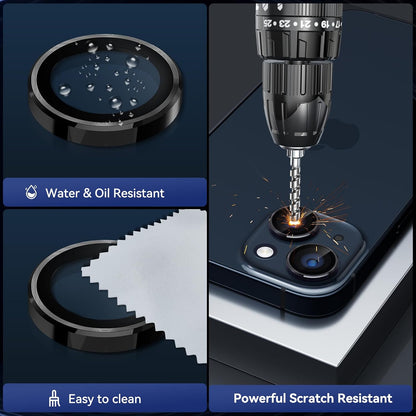 Camera Lens Protector Alloy Frame for iPhone 15