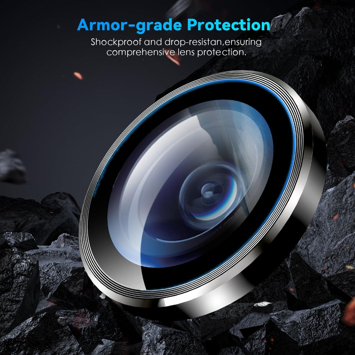 Camera Lens Protector Alloy Frame for iPhone 16 Plus