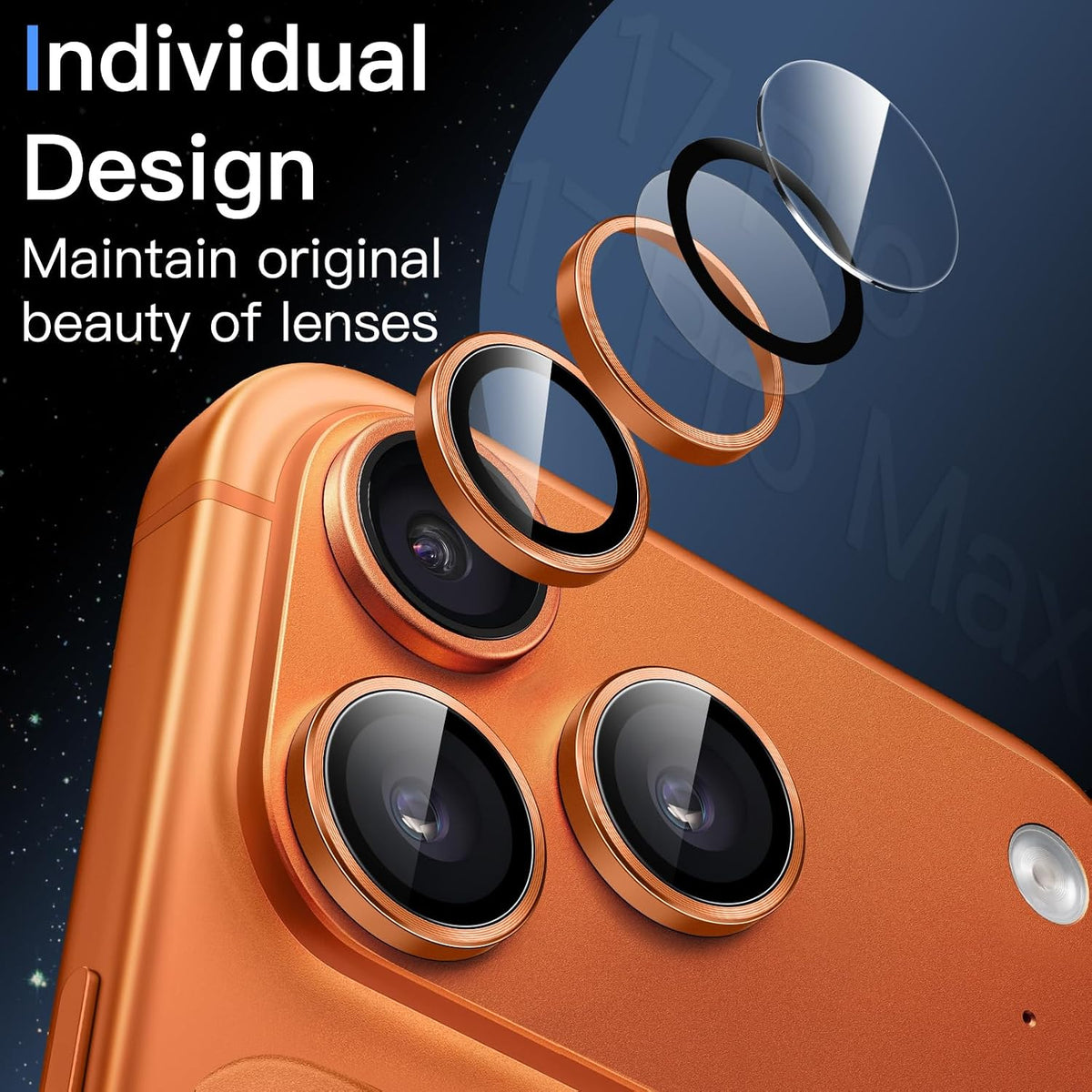 Camera Lens Protector Alloy Frame for iPhone 17 Pro