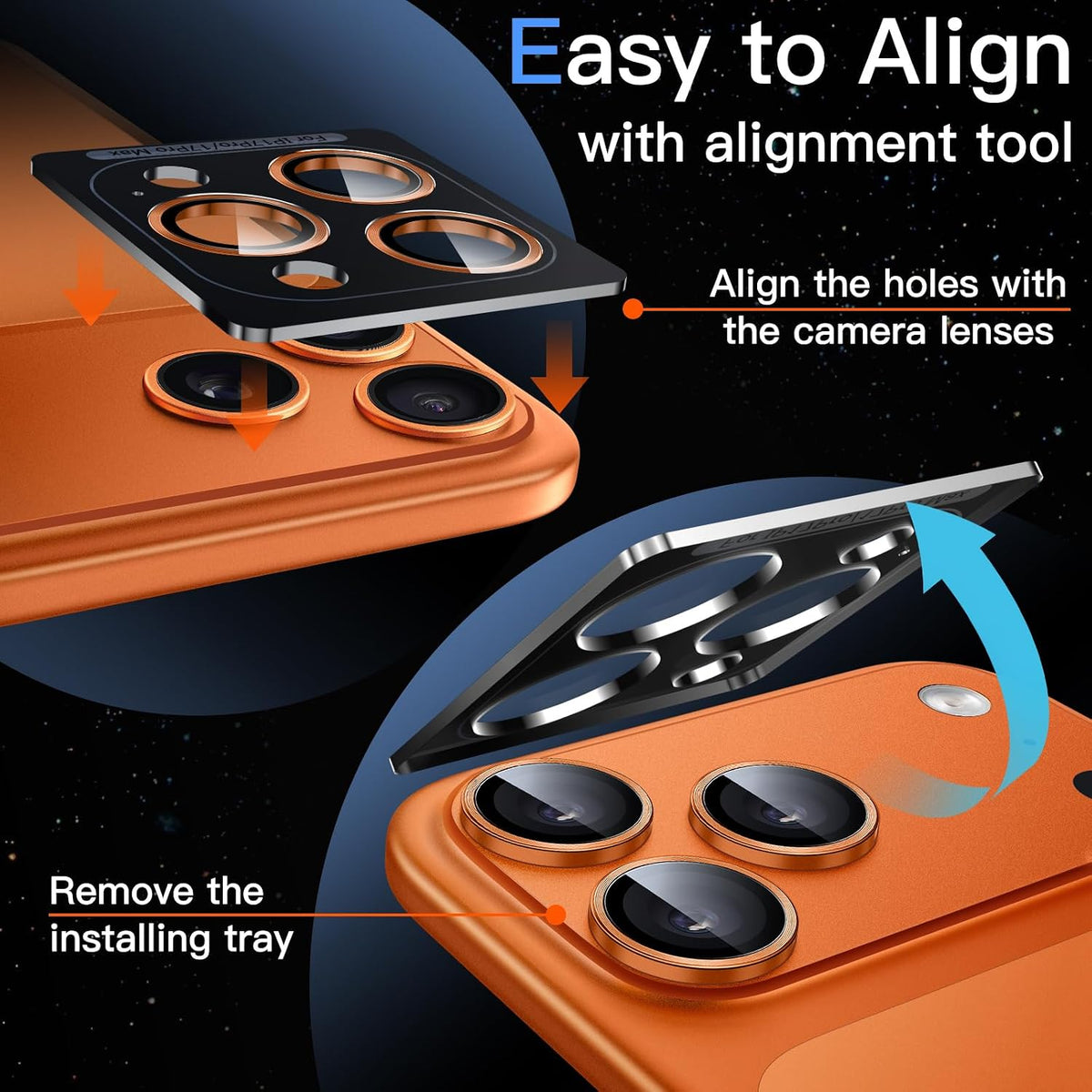 Camera Lens Protector Alloy Frame for iPhone 17 Pro