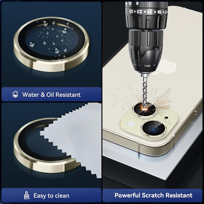 Camera Lens Protector Alloy Frame for iPhone 15
