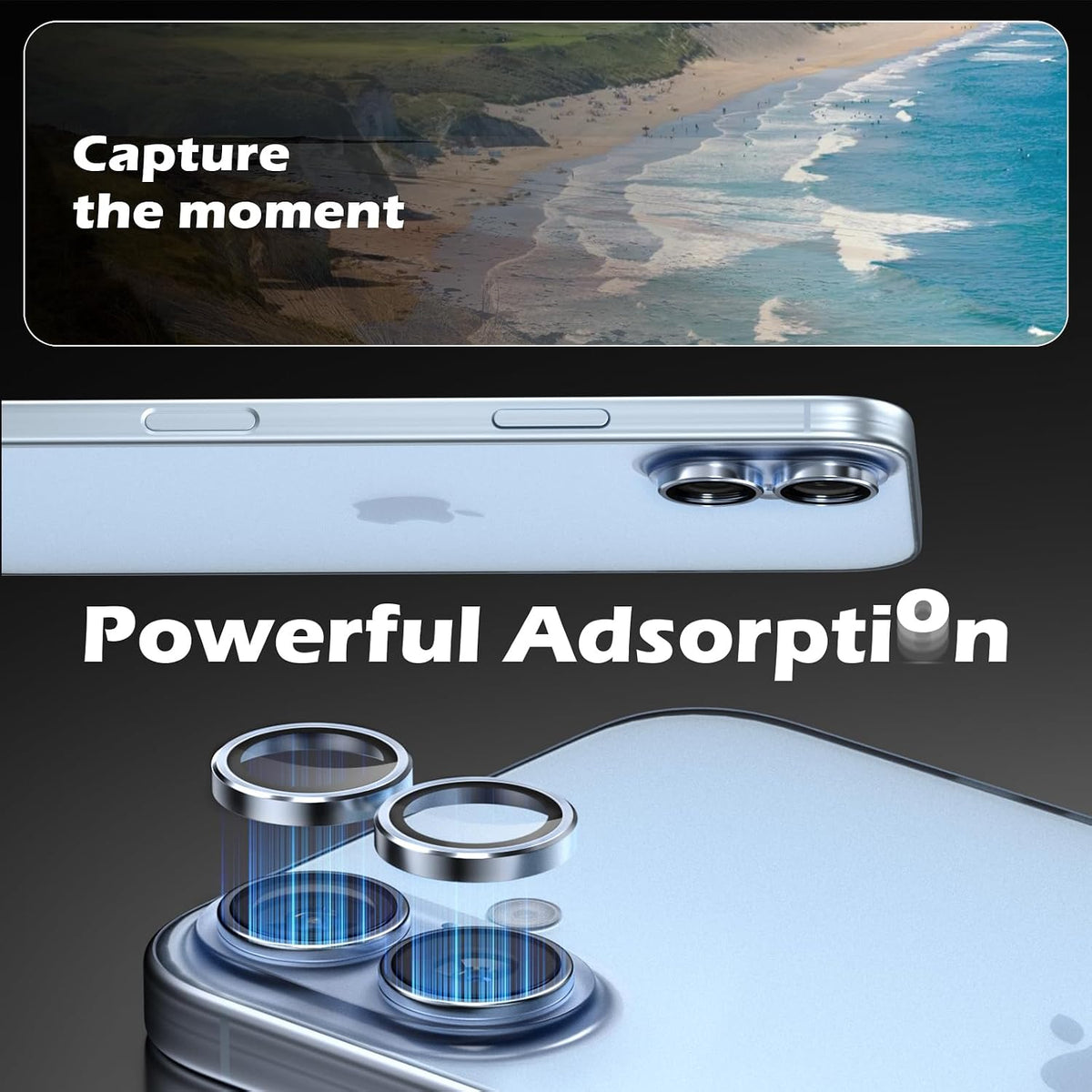 Camera Lens Protector Alloy Frame for iPhone 17
