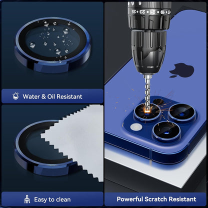 Camera Lens Protector Alloy Frame for iPhone 15 Pro