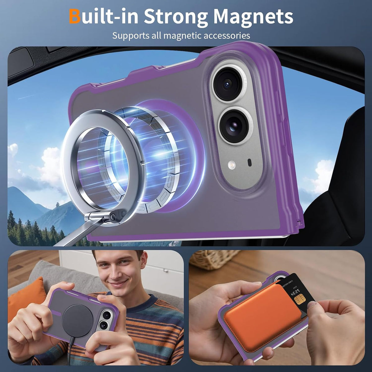 Matte Magsafe Compatible Case for iPhone Duo