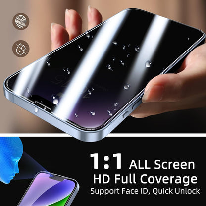 iPhone 14 Pro Max Tempered Glass Screen Protector [2-Pack] with Easy Alignment Frame – Privacy, Premium by SwiftShield
