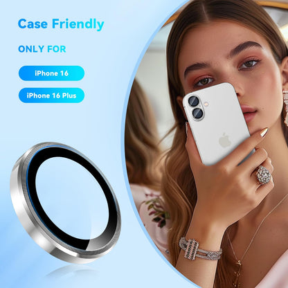 Camera Lens Protector Alloy Frame for iPhone 16 Plus