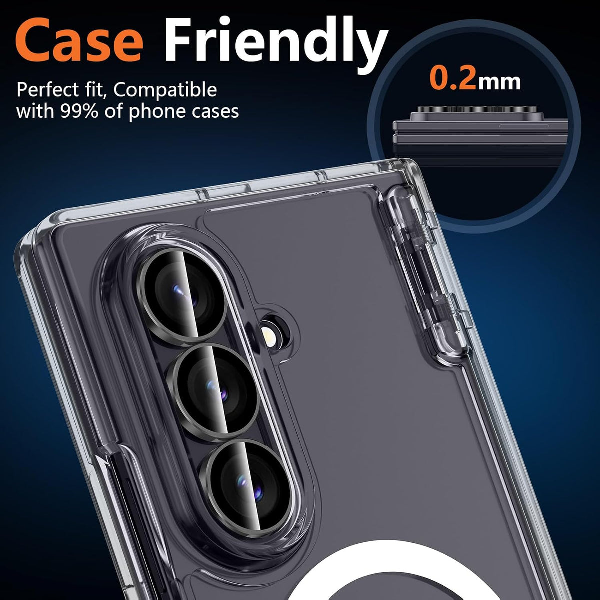 Camera Lens Protector Alloy Frame for Z Fold 7