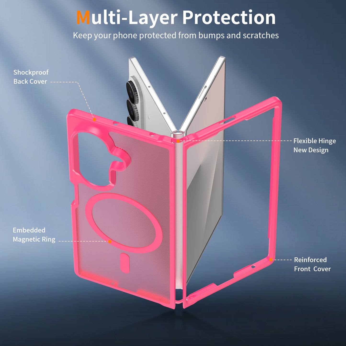 Magsafe Compatible Matte Case for Samsung Galaxy Z Fold 8 Ultra