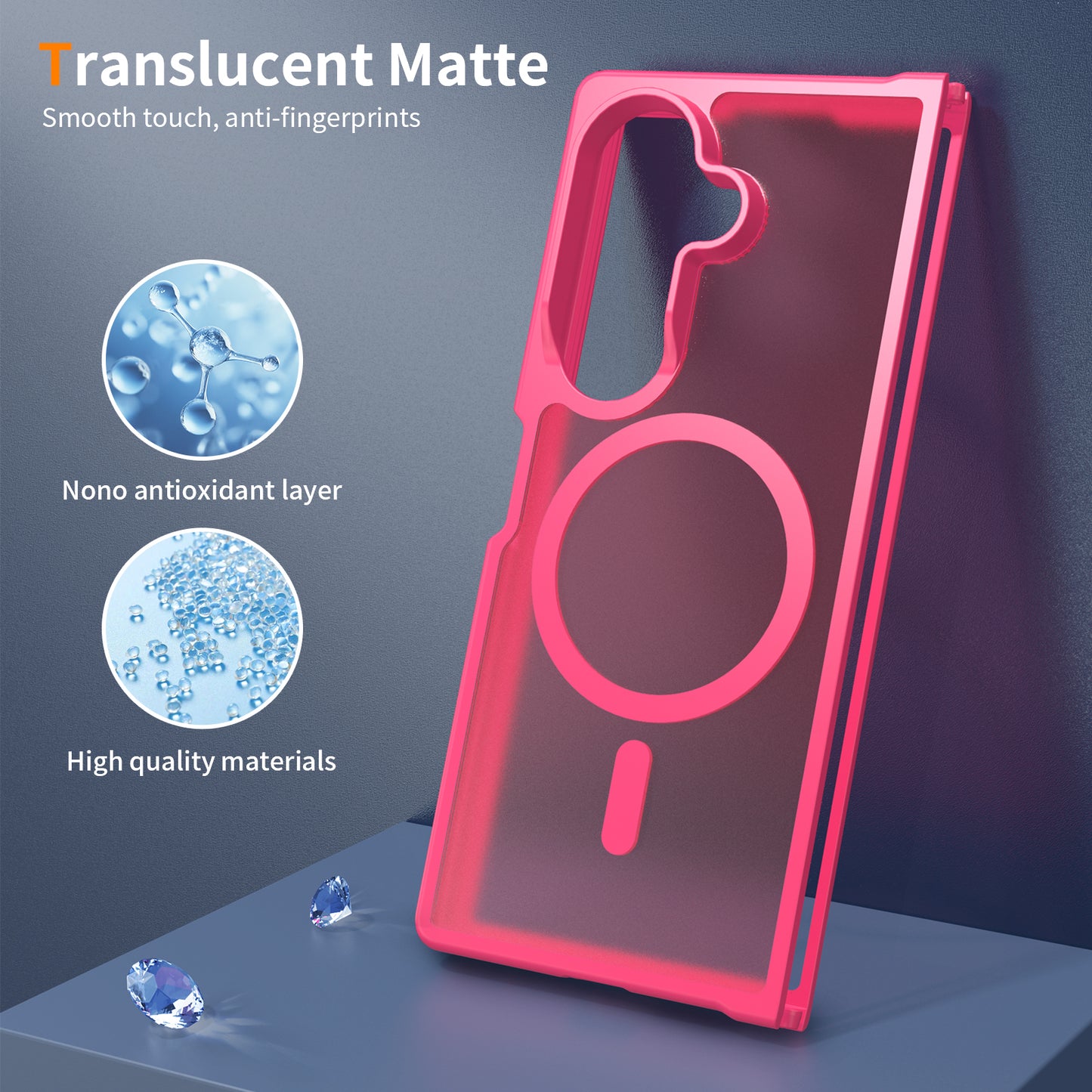 Magsafe Compatible Matte Case for Samsung Galaxy Z Fold 8 Ultra