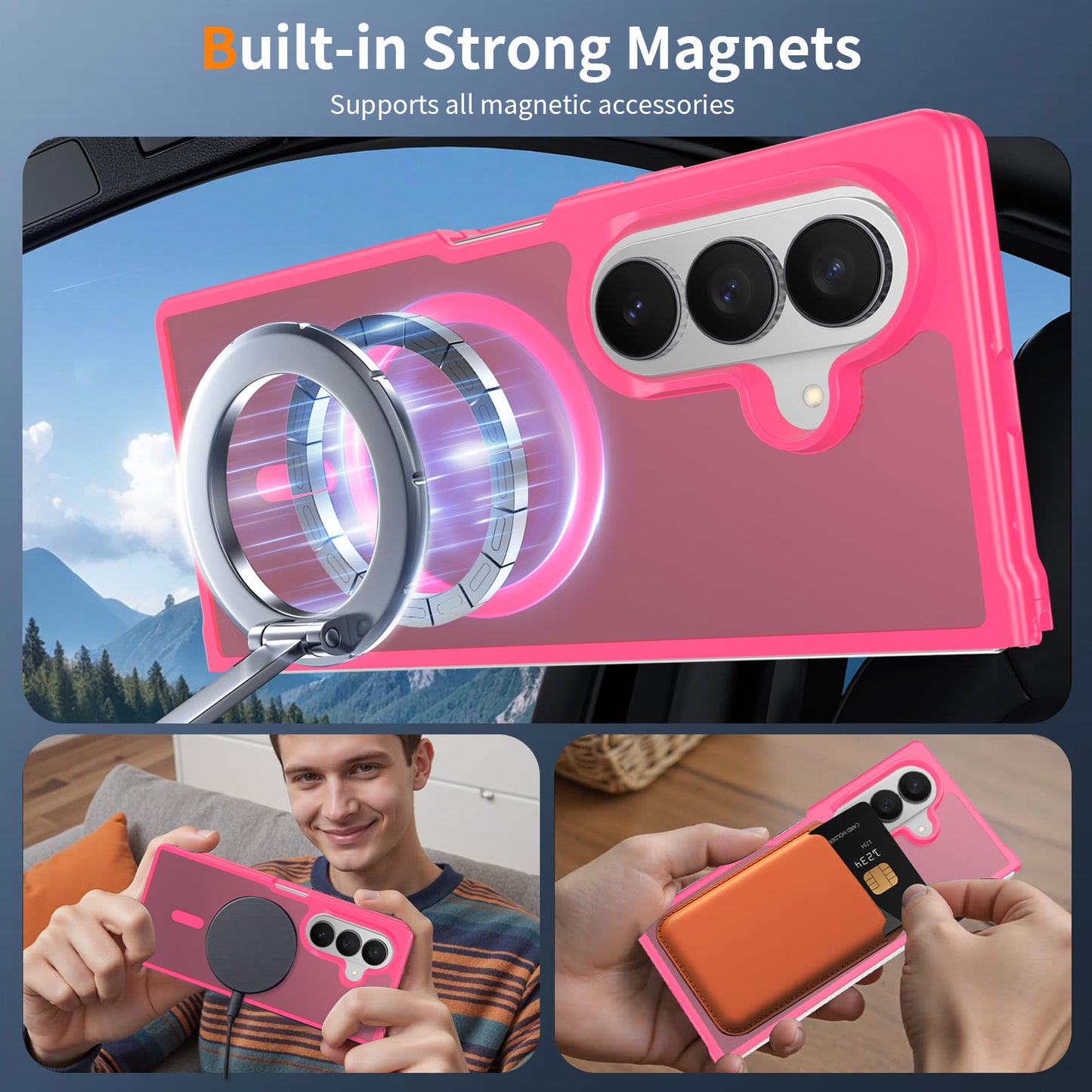 Magsafe Compatible Matte Case for Samsung Galaxy Z Fold 8 Ultra