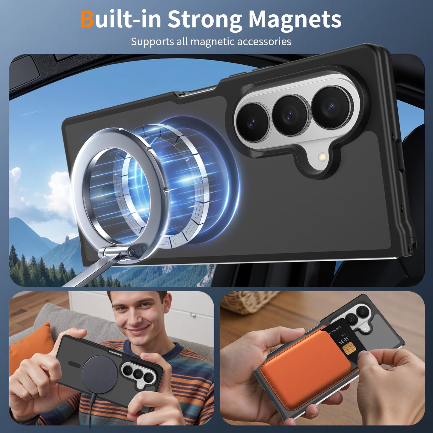 Magsafe Compatible Matte Case for Samsung Galaxy Z Fold 8 Ultra