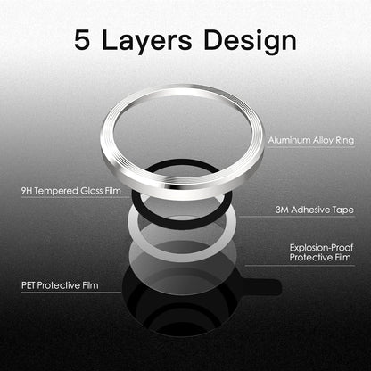 Camera Lens Protector Alloy Frame for iPhone 14 Pro