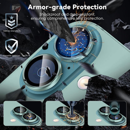 Camera Lens Protector Alloy Frame for iPhone 16 Plus