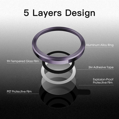 Camera Lens Protector Alloy Frame for iPhone 14 Pro