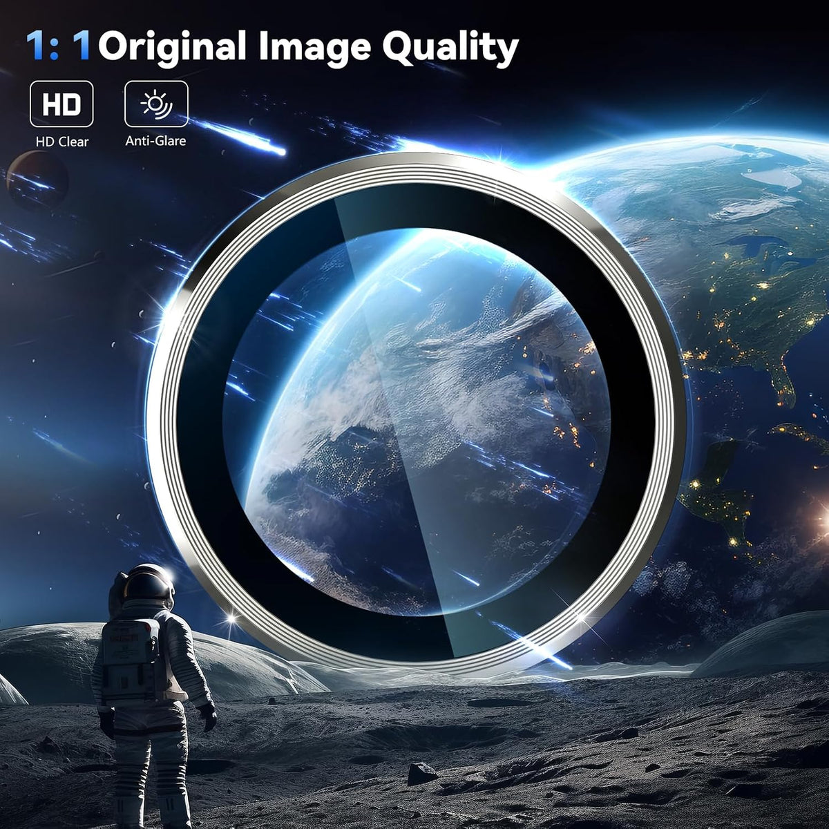 Camera Lens Protector Alloy Frame for iPhone 15 Pro