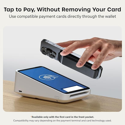 MagSafe Compatible Magnetic Leather Wallet Flip Card Holder