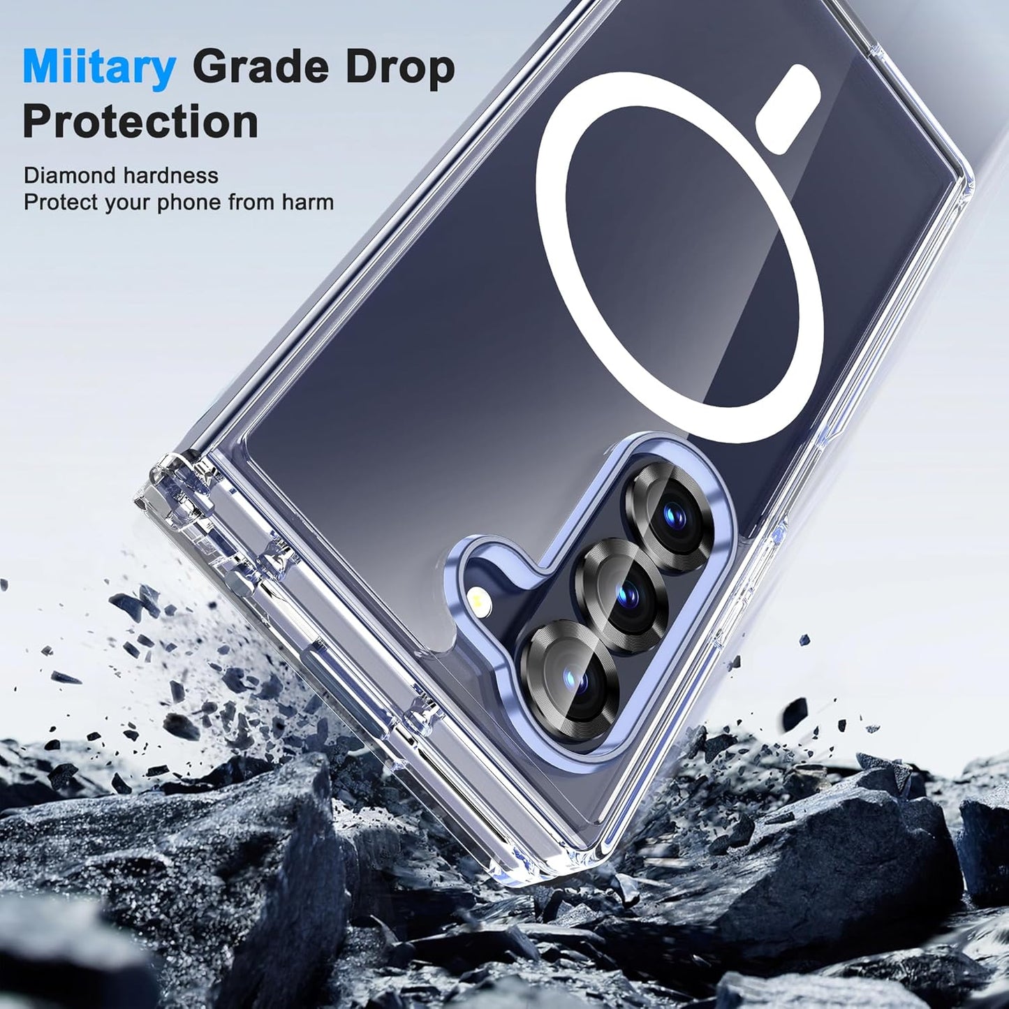 Clear Thin Magsafe Compatible Case for Samsung Galaxy Z Fold 8 Ultra