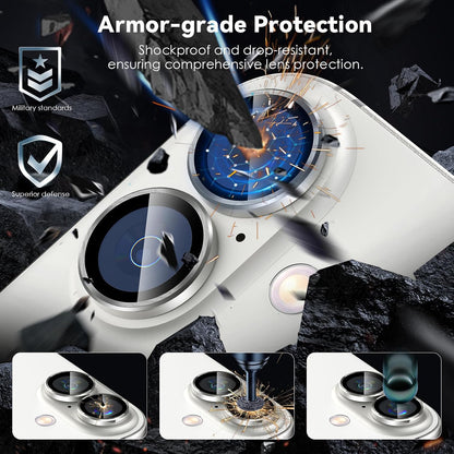 Camera Lens Protector Alloy Frame for iPhone 16 Plus