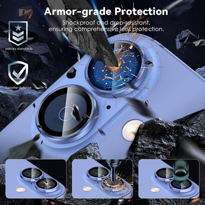 Camera Lens Protector Alloy Frame for iPhone 16 Plus