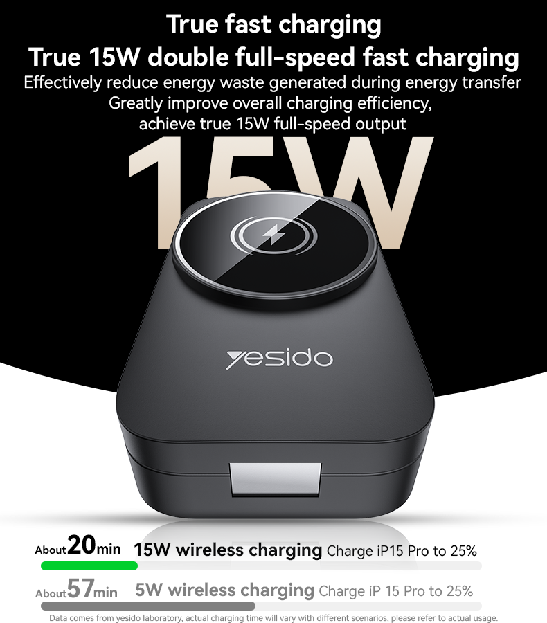 Magsafe Compatible Wireless Fast Charging Station Dock 3-in-1 - Yesido