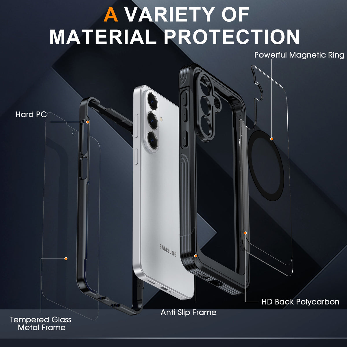 Heavy Duty 360 Protection Case for Samsung Galaxy S26 FE