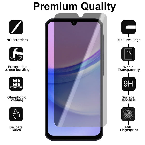 Privacy Glass Screen Protector for Samsung Galaxy A15 4G
