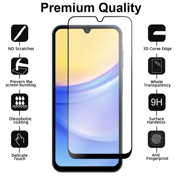 Full Cover Glass Screen Protector for Samsung Galaxy A15 5G