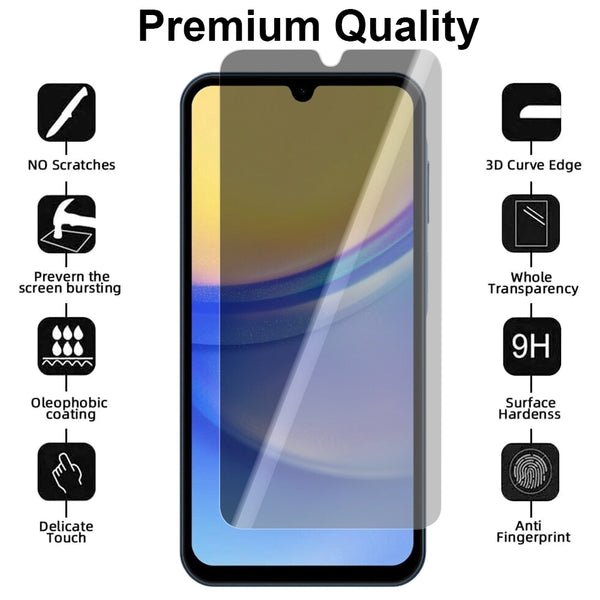 Privacy Glass Screen Protector for Samsung Galaxy A15 5G