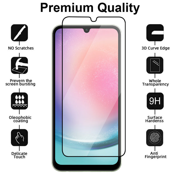 Full Cover Glass Screen Protector for Samsung Galaxy A24