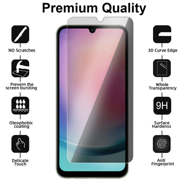 Privacy Glass Screen Protector for Samsung Galaxy A24