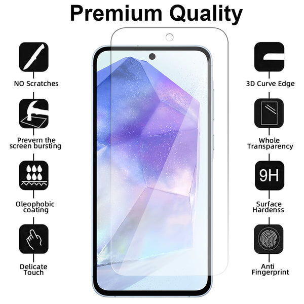 Glass Screen Protector for Samsung Galaxy A55 5G