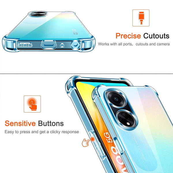 Bumper Clear Case for OPPO A18