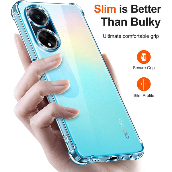 Bumper Hard Clear Case for OPPO A98 5G
