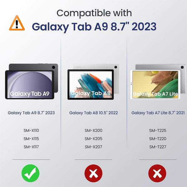 Clear Bumper Case for Samsung Galaxy Tab A9
