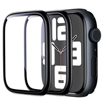 Apple Watch SE Series 3 44mm Glass Screen Protector Alignment Kit by SwiftShield (2 Pack - Black)