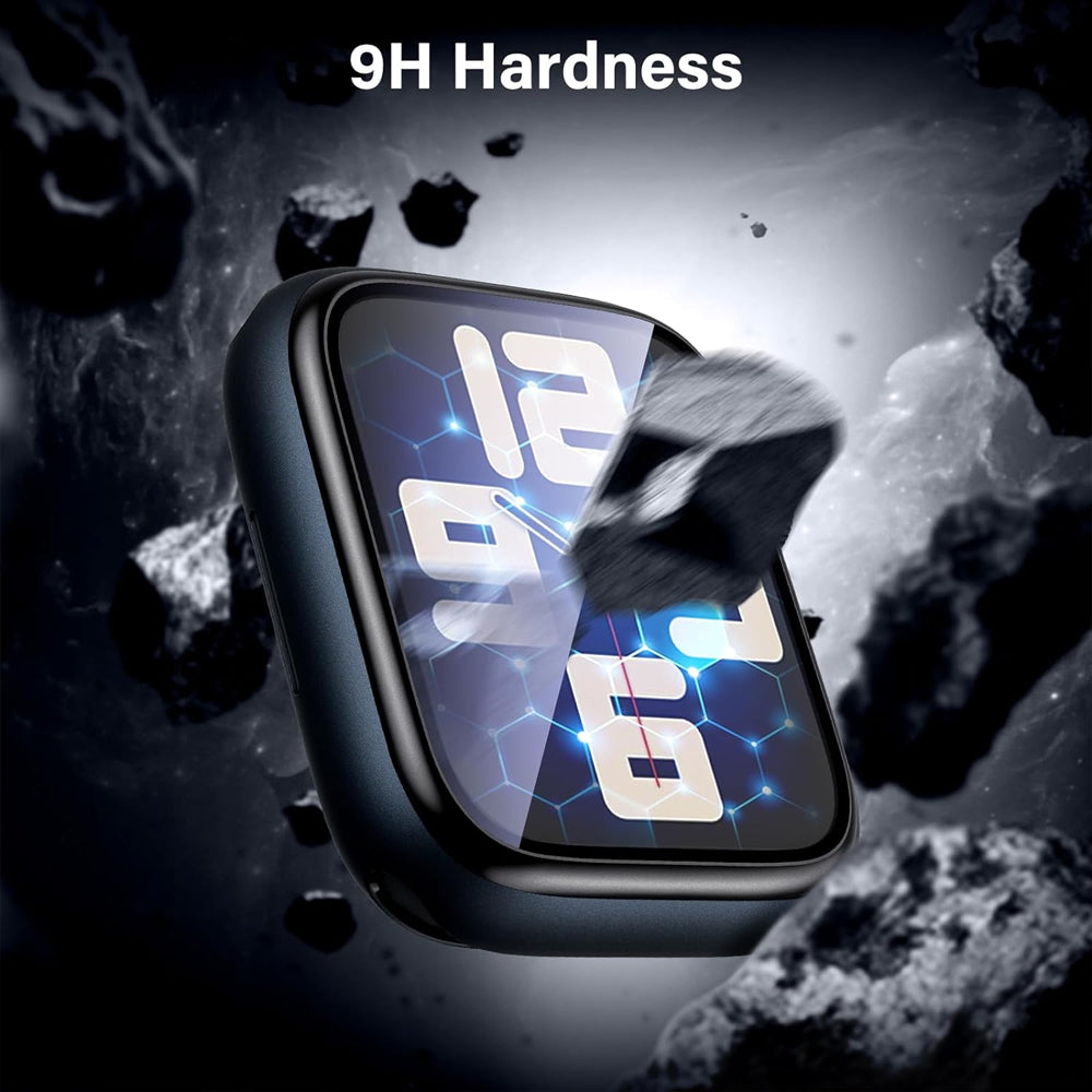 Apple Watch SE Series 3 44mm Glass Screen Protector Alignment Kit by SwiftShield (2 Pack - Black)