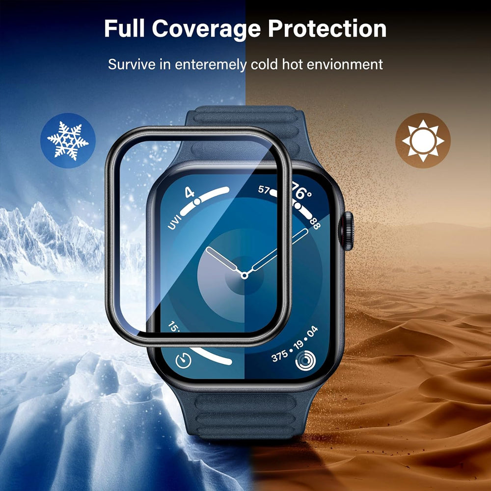Apple Watch Series 11 (42mm) Glass Screen Protector Alignment Kit by SwiftShield (2 Pack - Rose Gold)