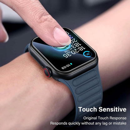 Apple Watch Series 11 (46mm) Glass Screen Protector Alignment Kit by SwiftShield (2 Pack - Black)
