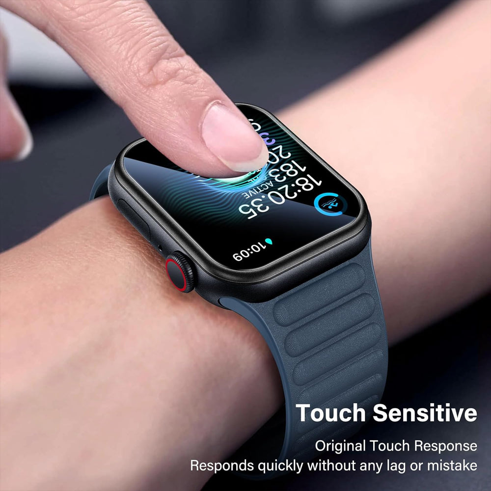 Apple Watch Series 11 (42mm) Glass Screen Protector Alignment Kit by SwiftShield (2 Pack - Rose Gold)