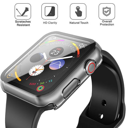 Apple Watch SE Series 3 40mm Case with Glass Screen Protector by SwiftShield (2 Pack - Clear)