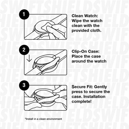 Apple Watch SE Series 3 40mm Case with Glass Screen Protector by SwiftShield (2 Pack - Clear)