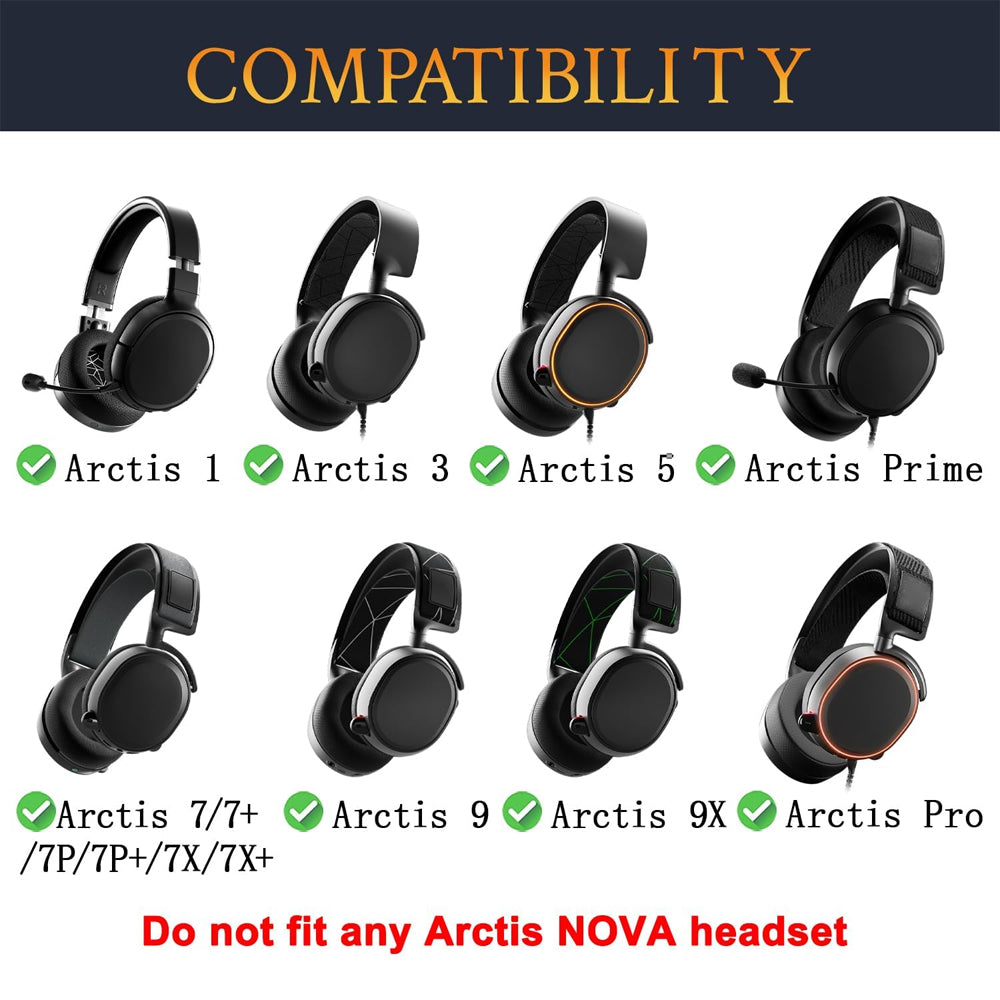 Earphone Pad Replacements for SteelSeries Arctis 9