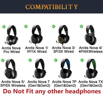 Earphone Pad Replacements for SteelSeries Arctis Nova 7