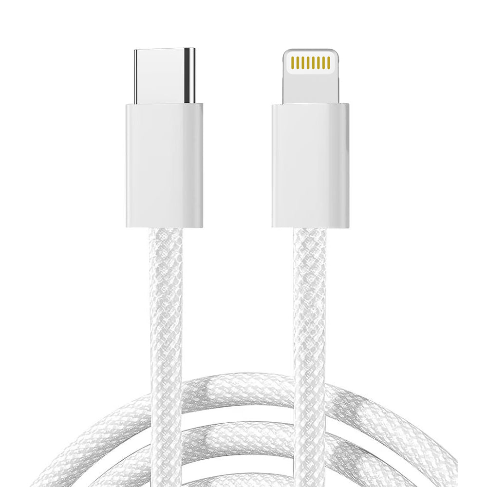 Braided Nylon USB-C to Lightning cable (1m)