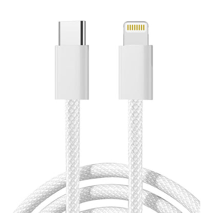 Braided Nylon USB-C to Lightning cable (1m)