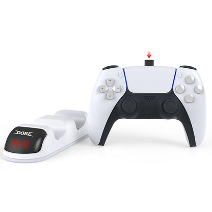 DOBE Dual PS5 Controller Compatible Charging Dock