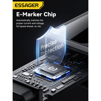 100W LED Display USB-C to USB-C cable (2M) - Essager Fast Charger