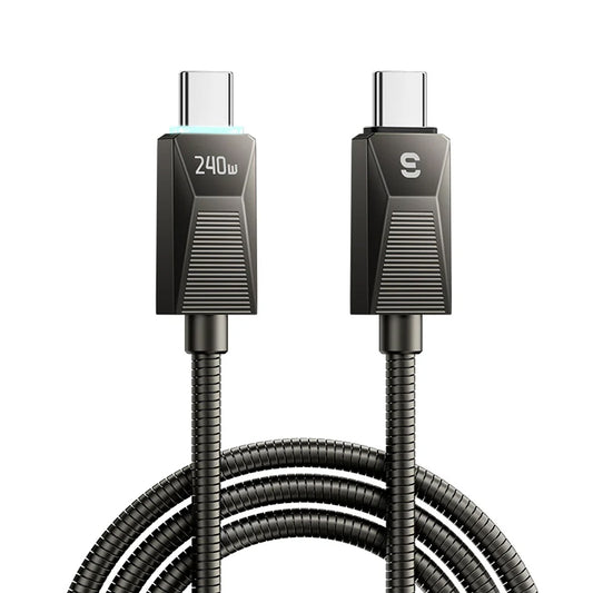 240W led display USB-C to USB-C Cable (2M) - Essager Fast Charger