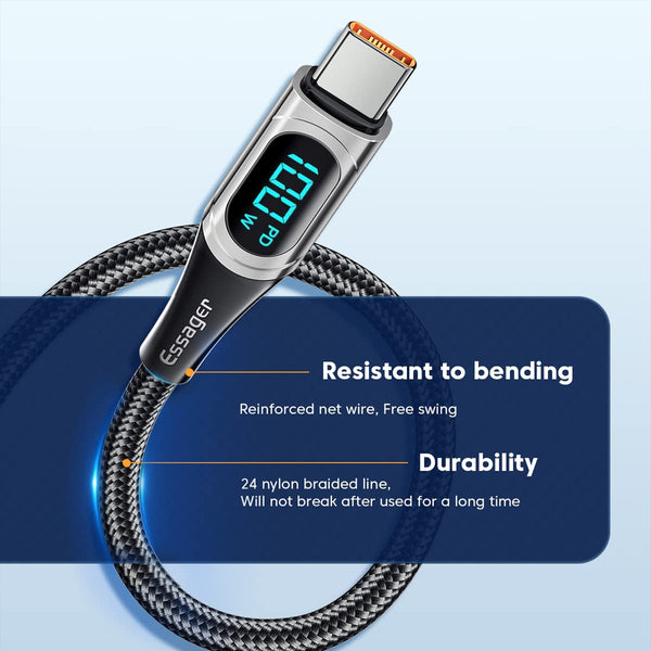 Essager 100W Display Fast Charge Type-C cable 2M