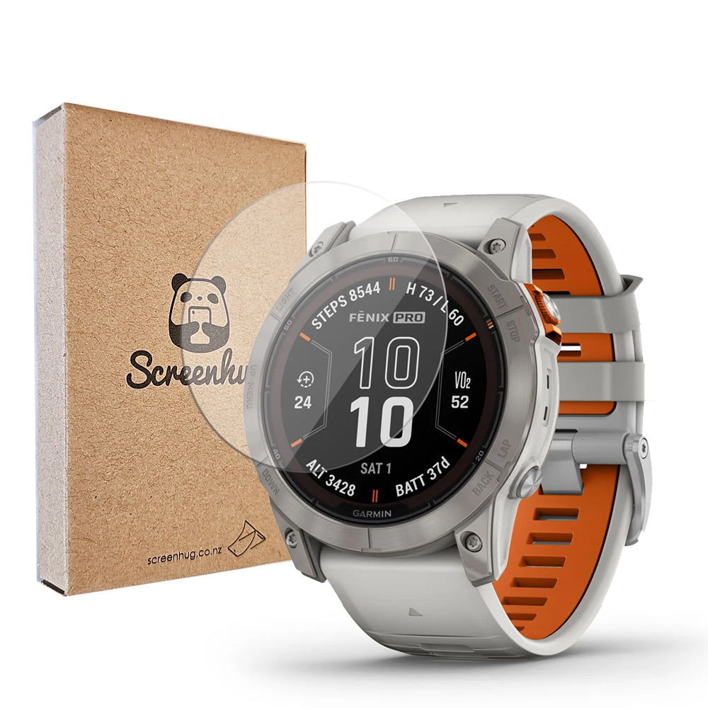 Screen Hugg Glass Screen Protector for Garmin Fenix 7X Pro Sapphire Solar – Screenhug